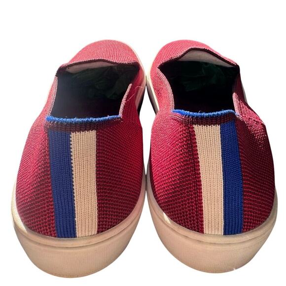 Rothy's The Original Slip On Sneakers Knitted In Red Garnet Retired Size 7.5 - Picture 11 of 12